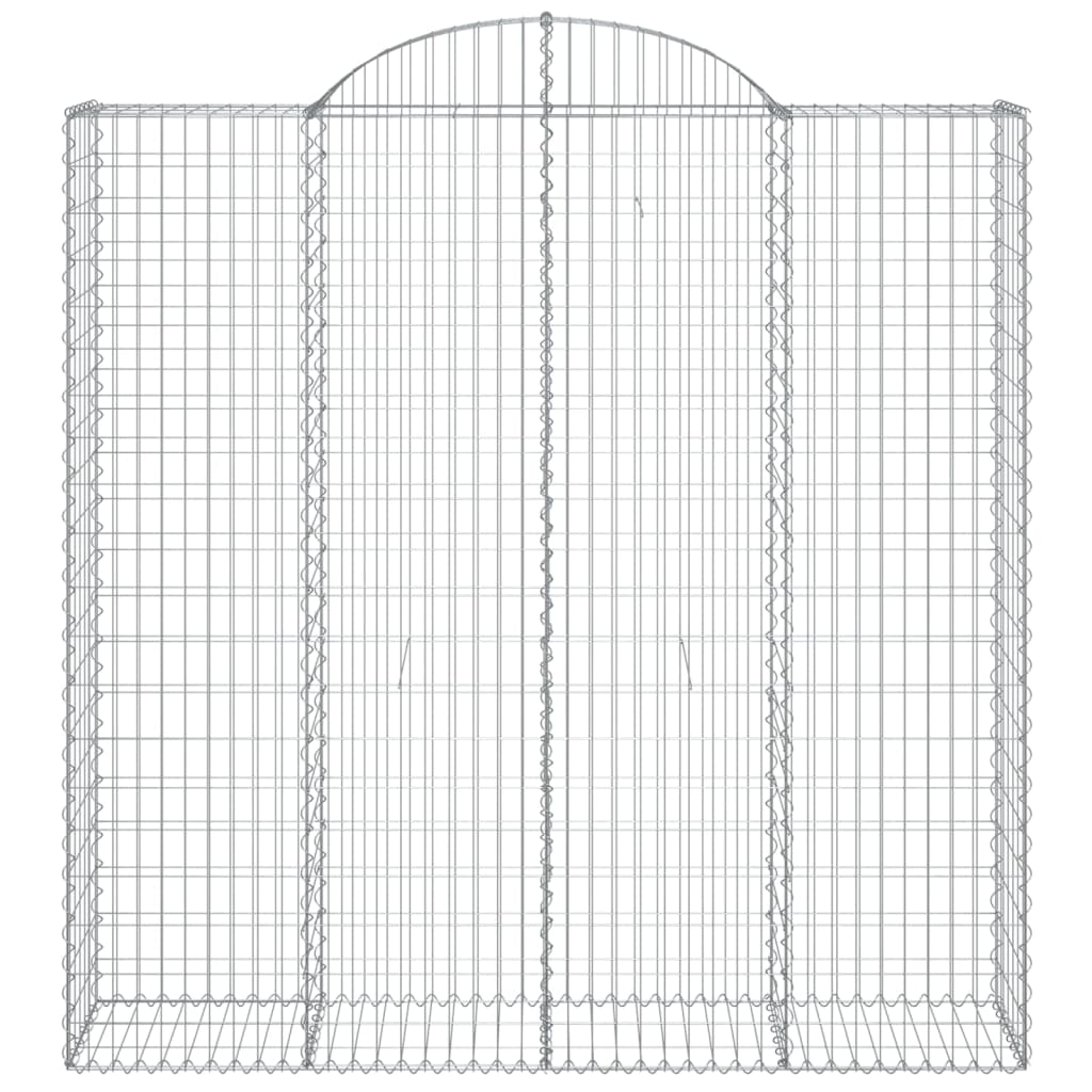 Cestas De Gaviones 12 Uds Forma De Arco Hierro 200x50x200/220cm_3