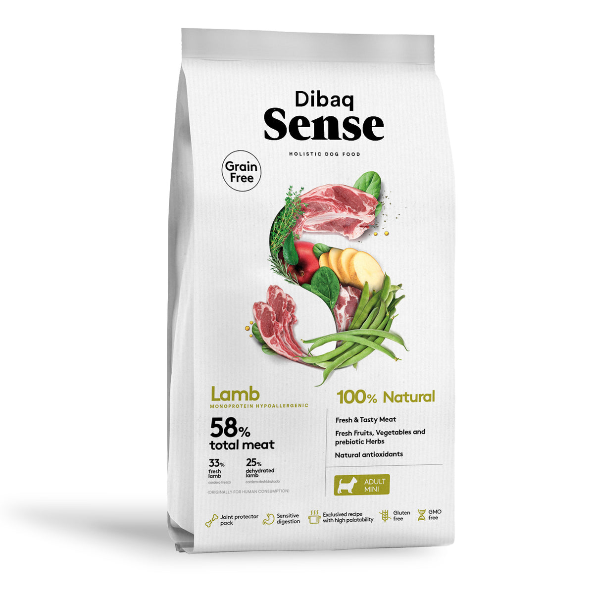Dibaq Sense Grain Free Cordero Mini 6 Kg_0