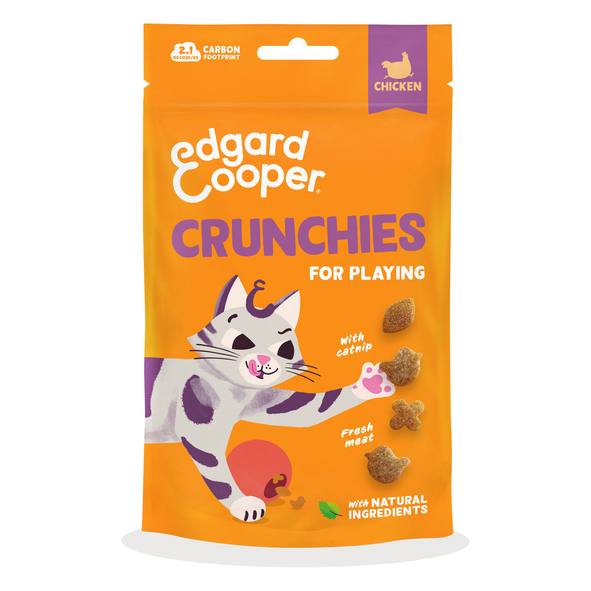 Galletitas de pollo Premios naturales para gatos Edgard Cooper 50 g