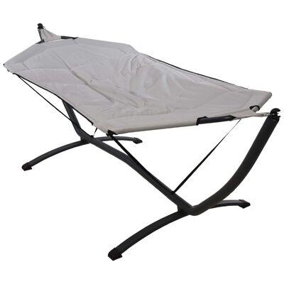 Hamaca con base de metal gris claro 260 cm