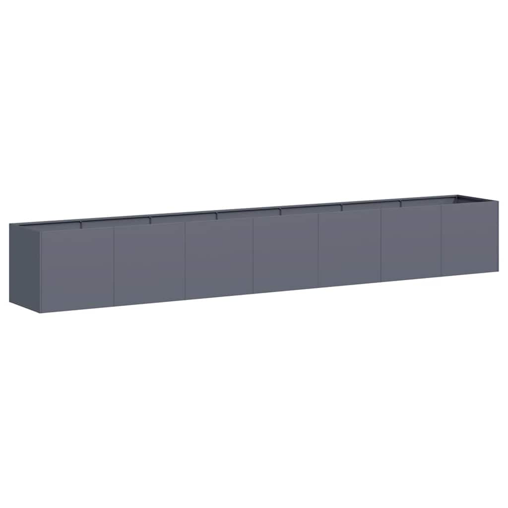Jardinera De Acero Laminado En Frío Antracita 280x40x40 Cm_0