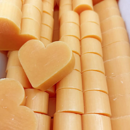 12 Jabones Aromáticos Con Forma De Corazón - Detalle Para Invitados De Eventos. Jabón Glicerina Aroma Naranja Y Jengibre_0
