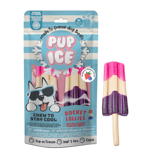 2 Helados Snack Pup Ice Polo De Fresa Y Arándano, 2 X 90g_0