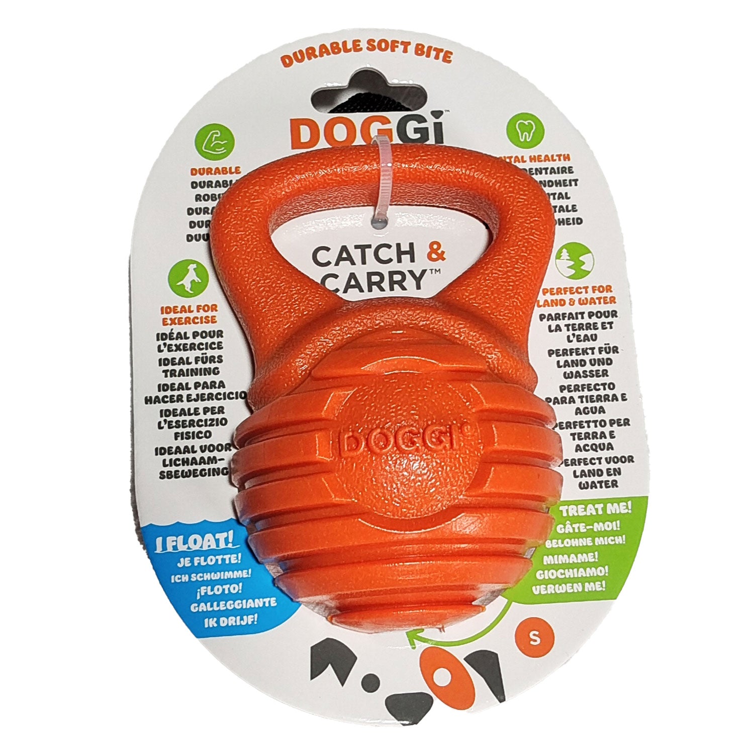 Juguete Para Perro Doggi Dumbell Talla S 17x12x7 Cm_0