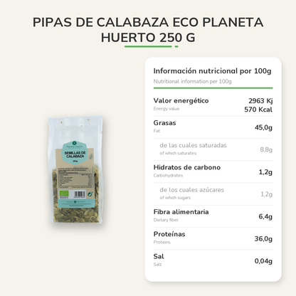 Información nutricional