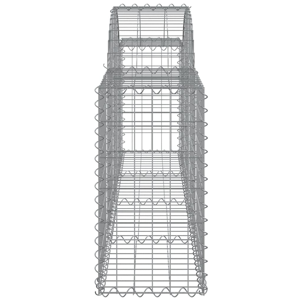 Cestas Gaviones 2 Uds Forma De Arco Hierro 200x30x60/80 Cm_4
