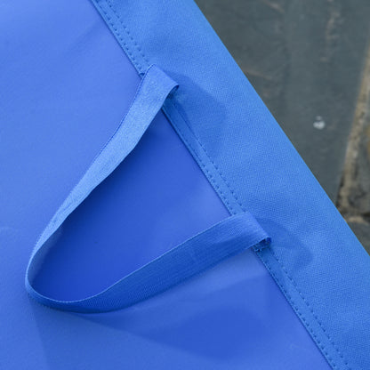 Outsunny Tumbona Plegable Con Respaldo Ajustable En 5 Niveles 187x55x24 Cm Azul_4