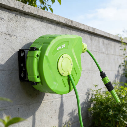Carrete Outsunny Verde Base De Pared 35,5x11,5x27,5 Cm_1