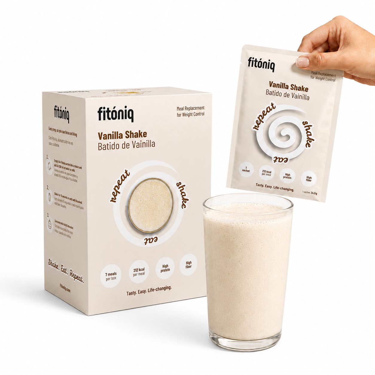 Batido Sabor Vainilla Fitóniq, 7 sobres_1