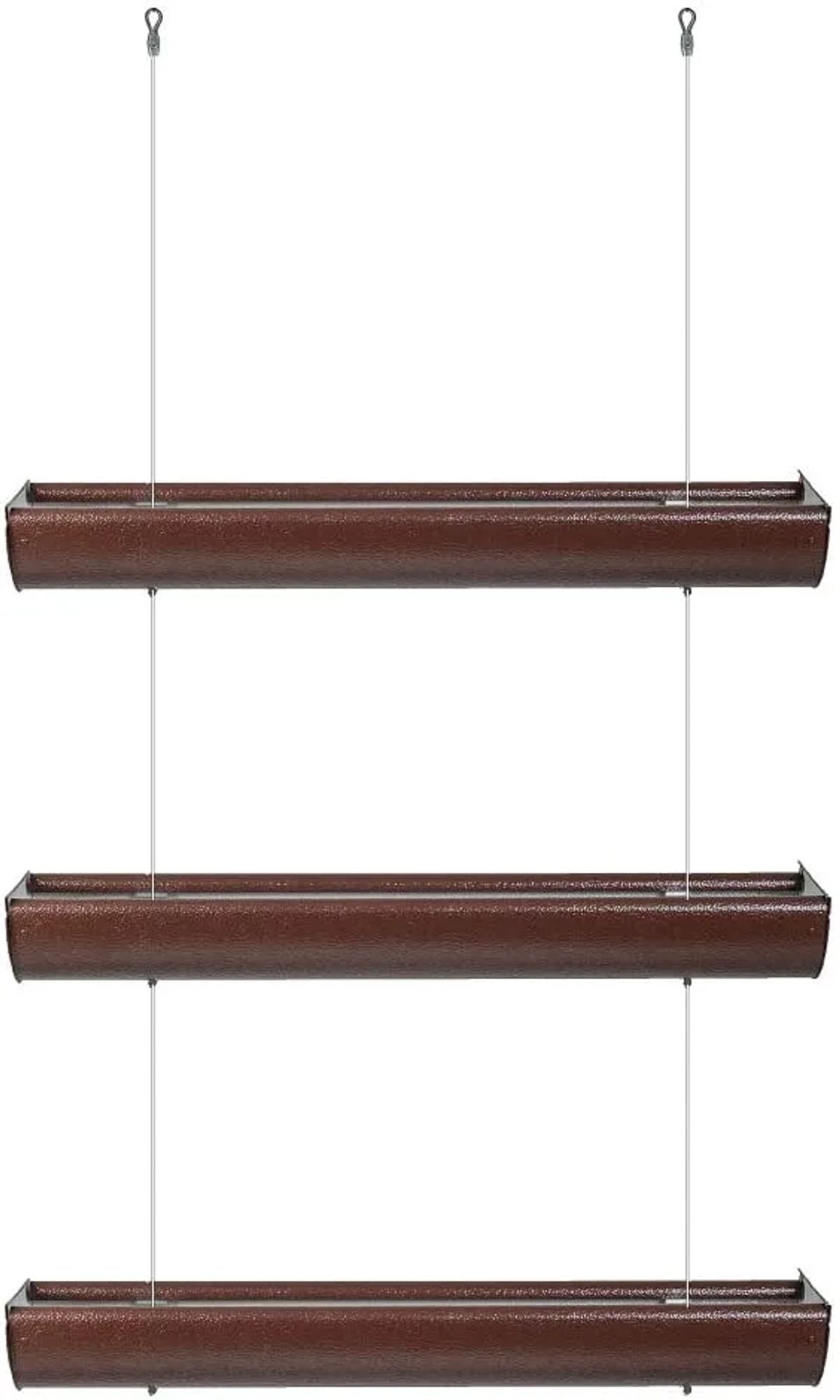 Juego De 3 Cajas De Flores, Colgantes, Longitud 75 Cm Bronce_1