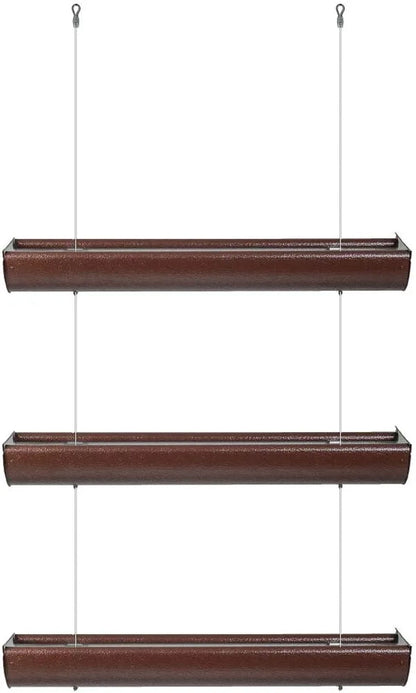 Juego De 3 Cajas De Flores, Colgantes, Longitud 75 Cm Bronce_1