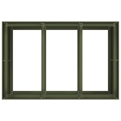 Jardinera Acero Verde Oliva 120x80x80 Cm_4