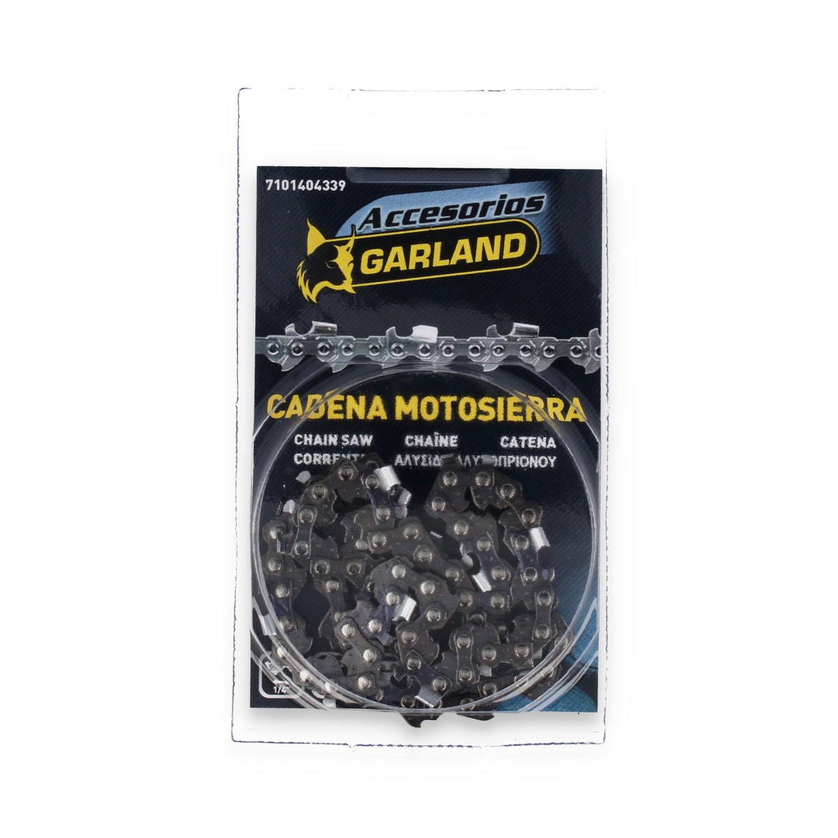 Garland - 7101404339 Accesorio Para Motosierras - Cadena Cortada De 39 Eslabones Con Paso De 1/4" Mini Y Espesor De 0.043" (1,1 Mm.)_1