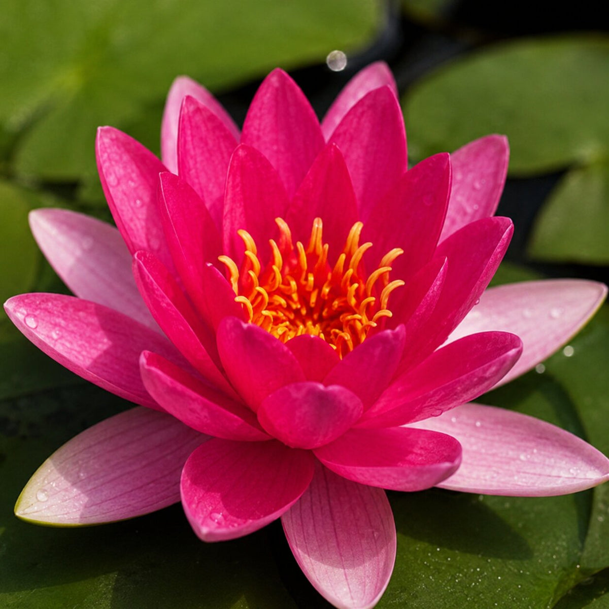 Nenúfar Enano Rojo - Nymphaea Pygmaea - 1x Nenúfar Multiflor Con Cesta_2