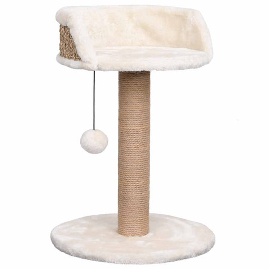 Árbol Para Gatos Con Poste Rascador Hierba Marina 49 Cm_0