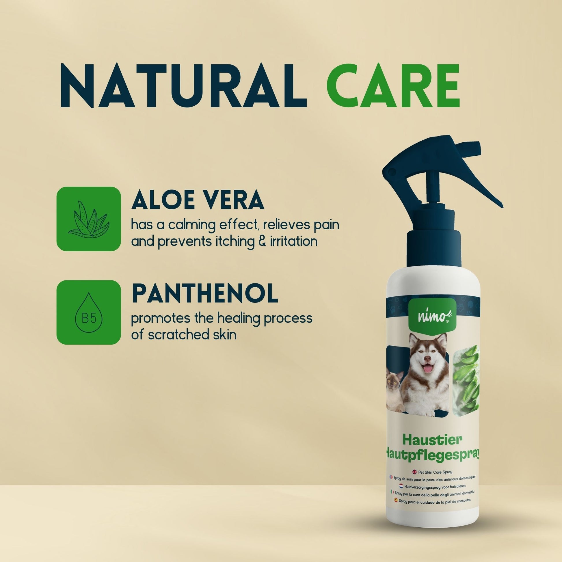 Spray Para El Cuidado De La Piel Para Mascotas - Nimo - 250 Ml_4