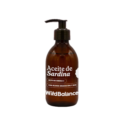 Aceite natural de sardina Wild Balance 250 ml