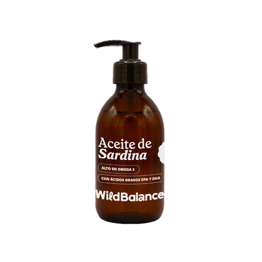 Aceite natural de sardina Wild Balance 250 ml