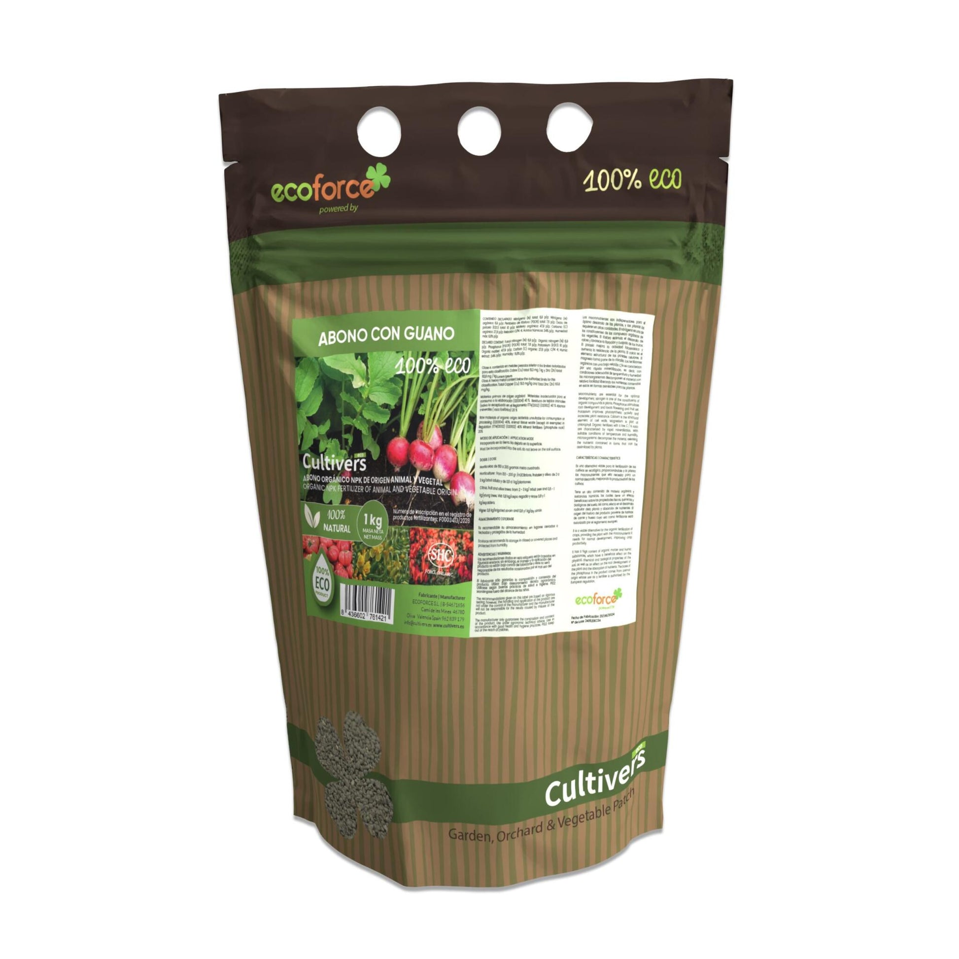 Abono Con Guano Ecológico Cultivers 250 G_0
