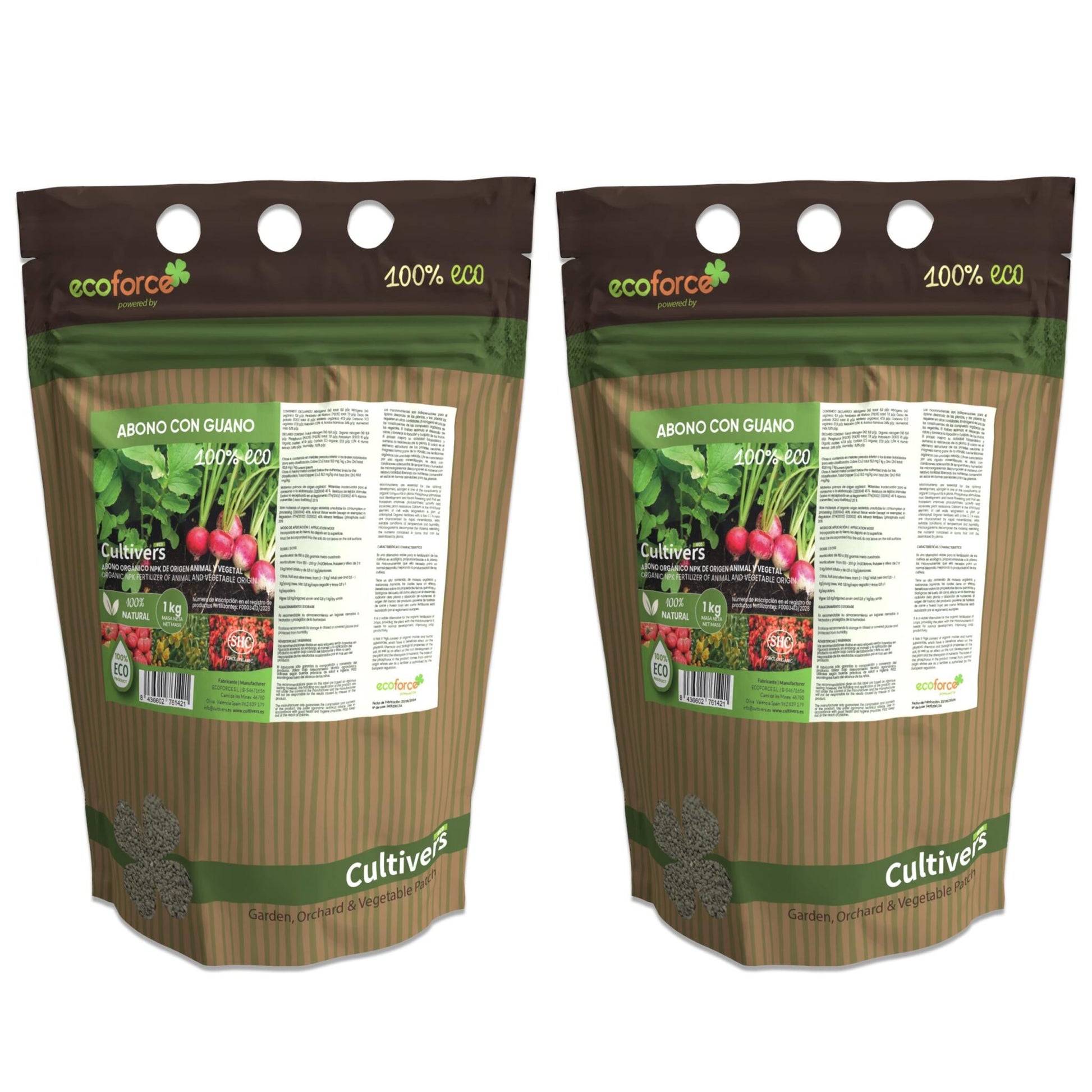 Abono Con Guano Ecológico Cultivers 25 Kg_1