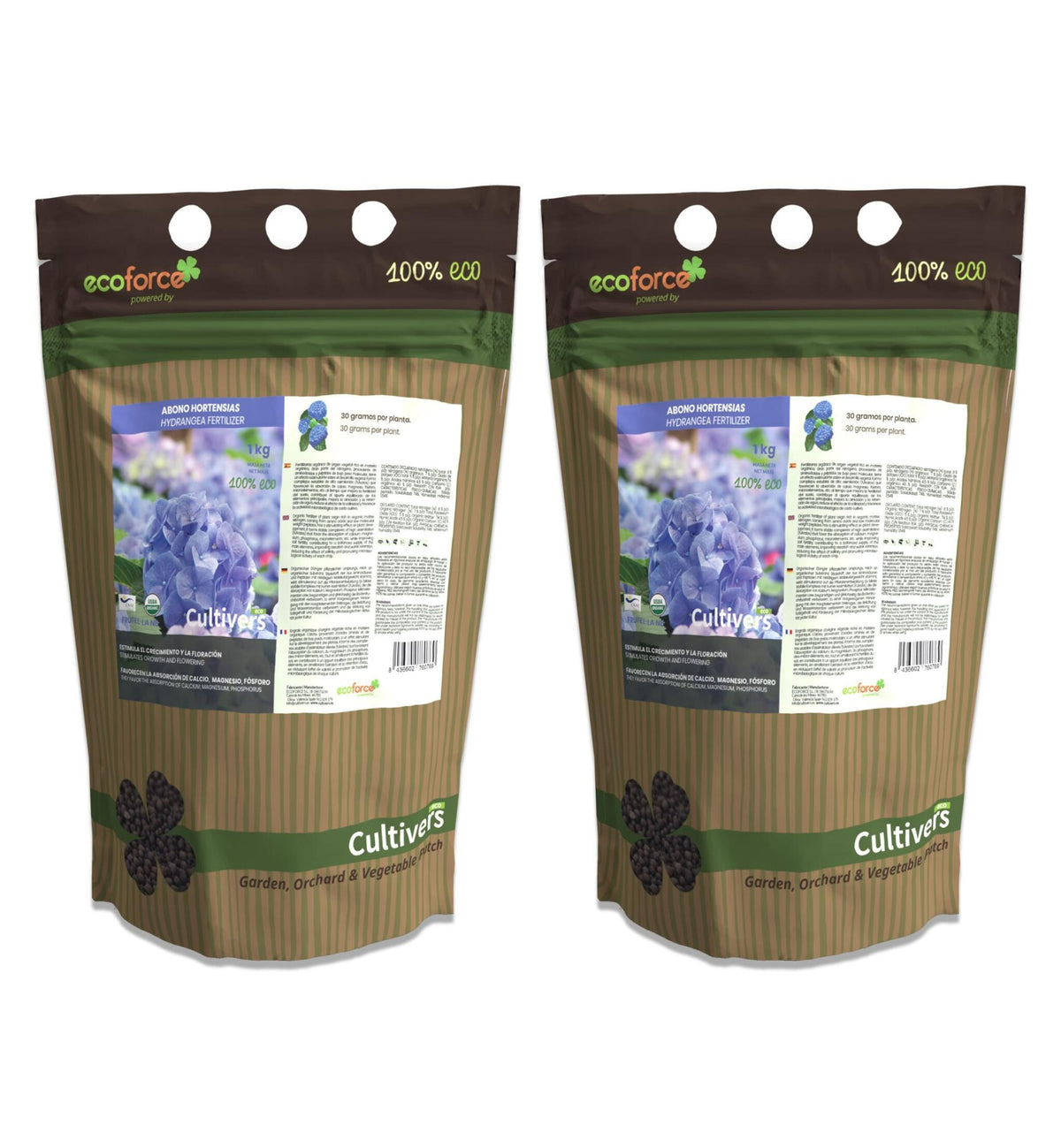 Abono Hortensias Ecológico Cultivers 2x1kg_1