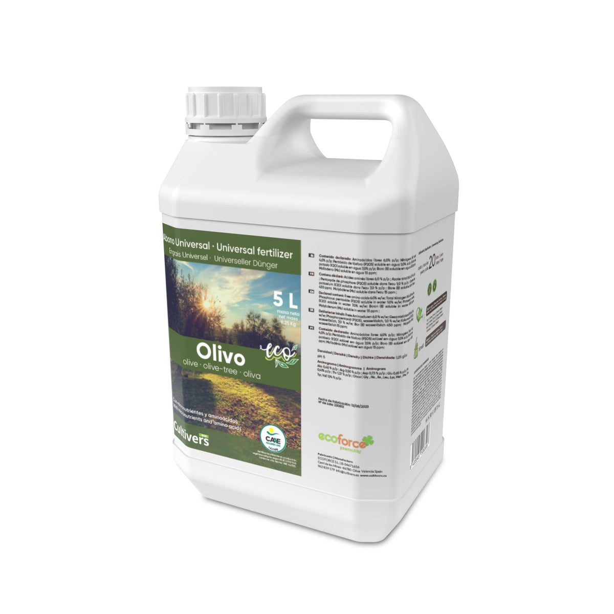 Abono Olivo Líquido Ecológico Cultivers 250 Ml_1