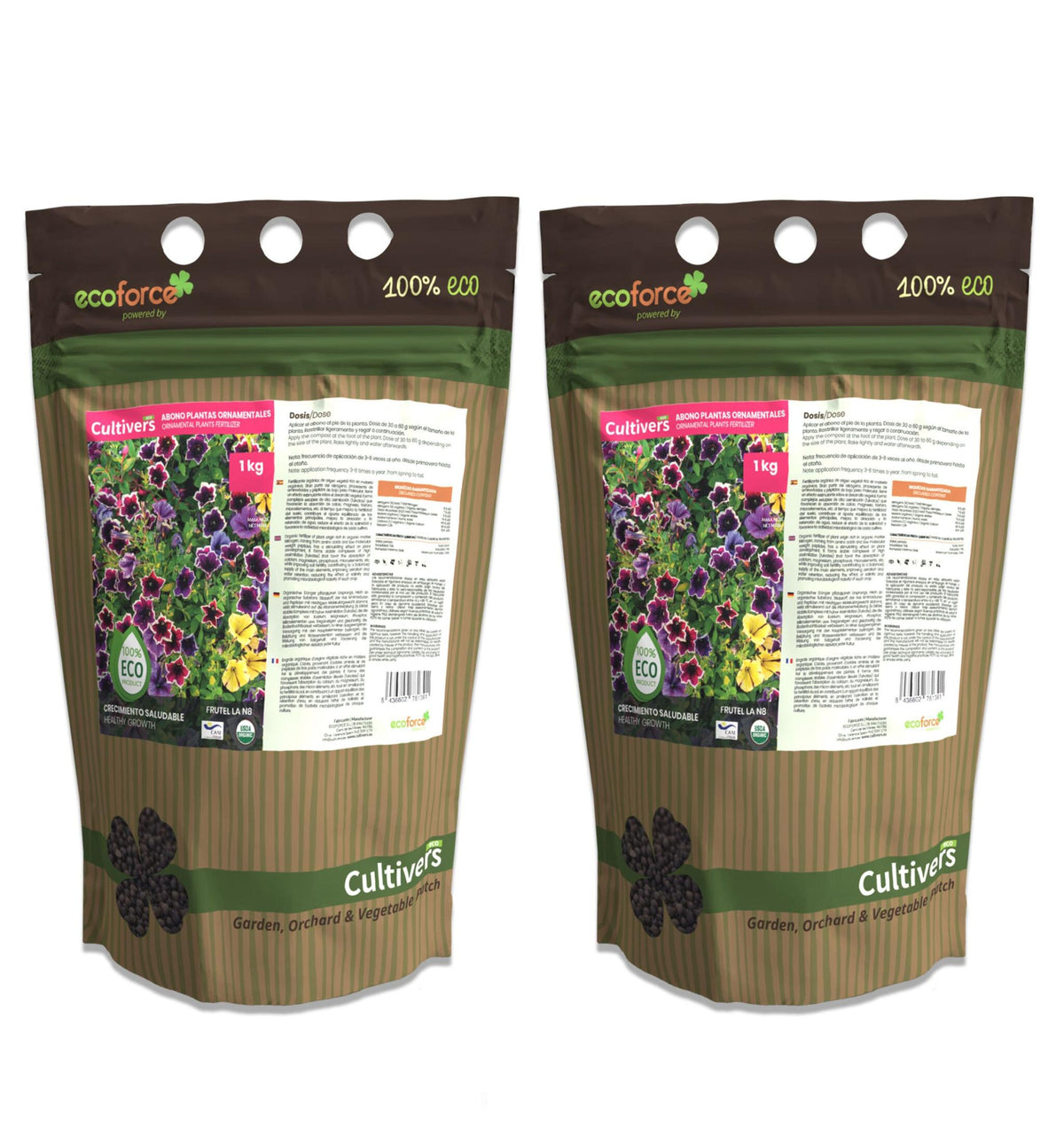Abono Plantas Ornamentales Ecológico Cultivers 20 Kg_1