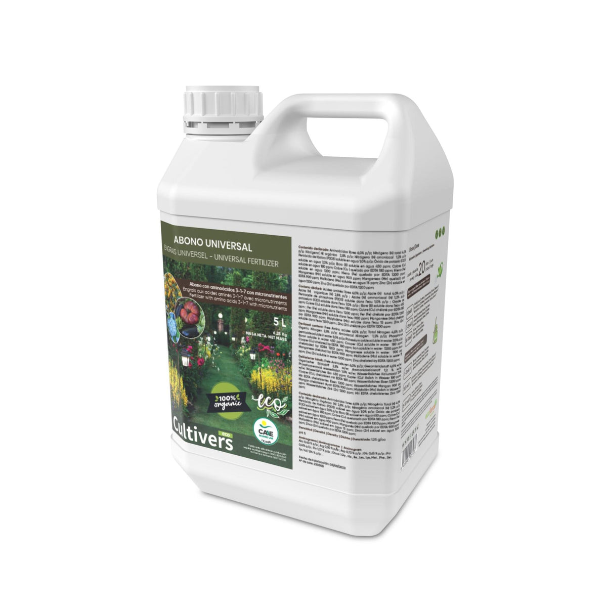 Abono Universal Líquido Ecológico Cultivers 250 Ml_2