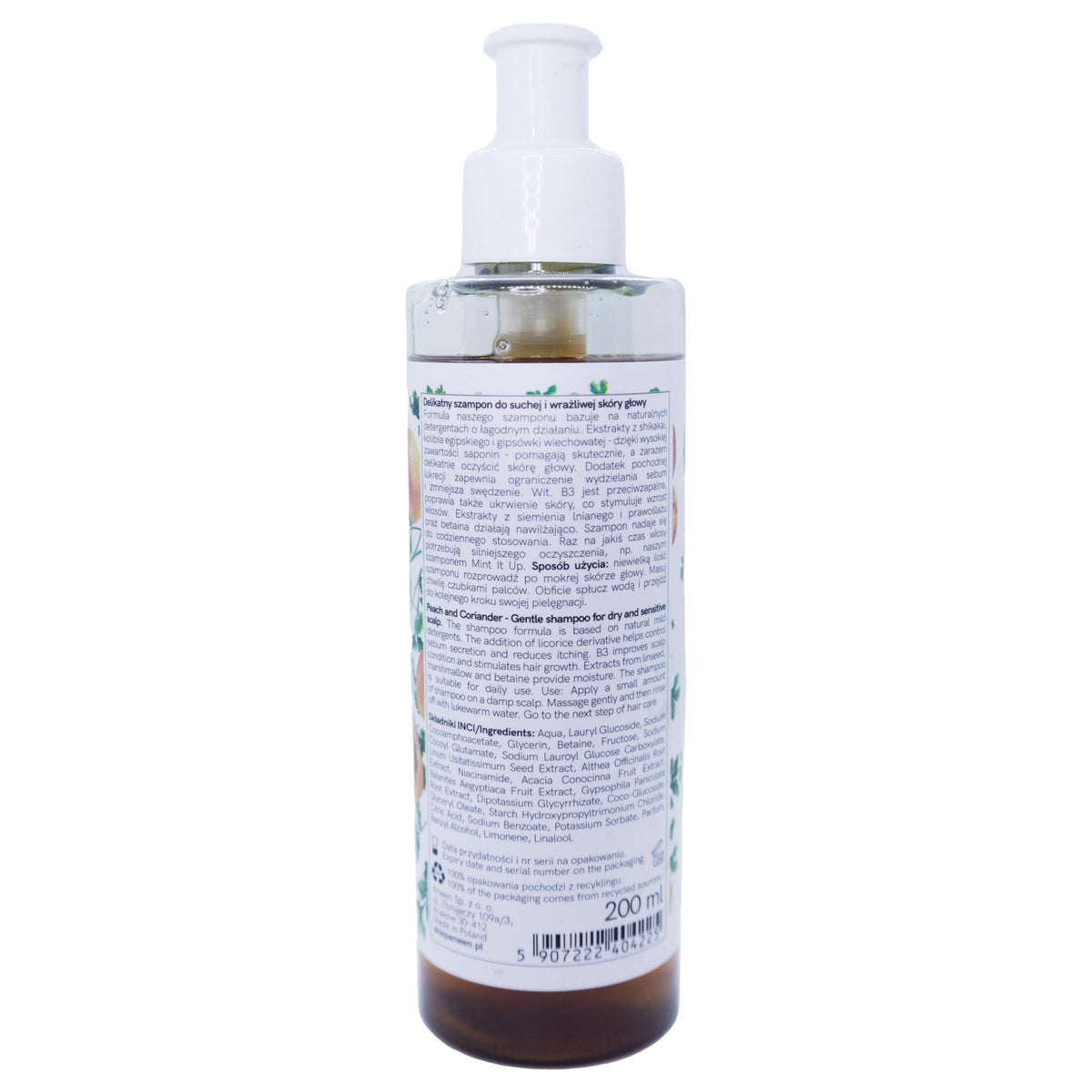 Anwen Champú Peach And Coriander Cuero Cabelludo Seco Y Sensible 200ml_3