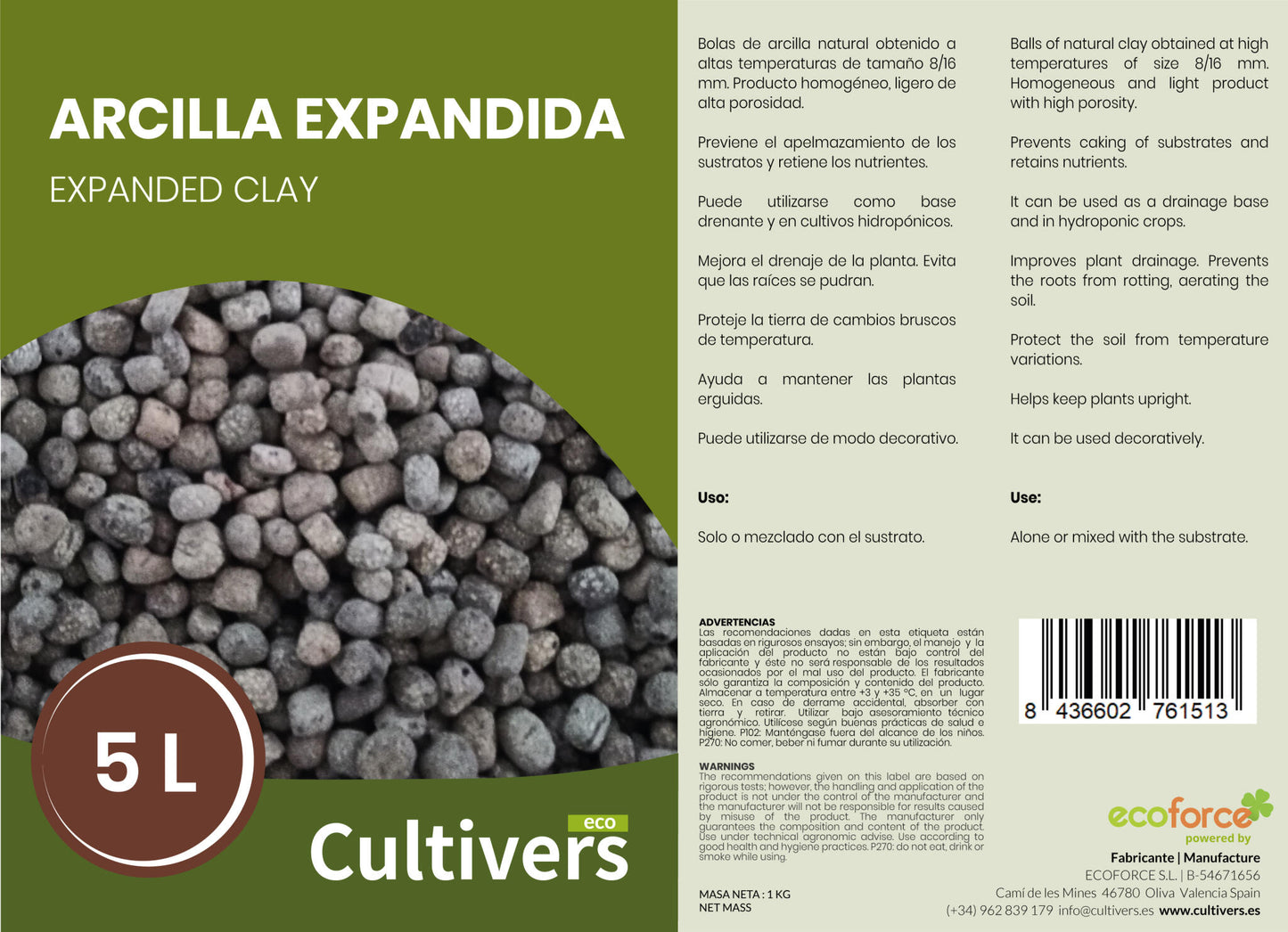 Arcilla Expandida Arlita Cultivers 20 L_3