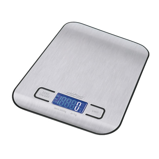Báscula De Cocina Digital Extraplana, Acero Inox., Precisión 1gr, Hasta 5 Kg, Función Tara Mpm Mwk-02m Plata_0