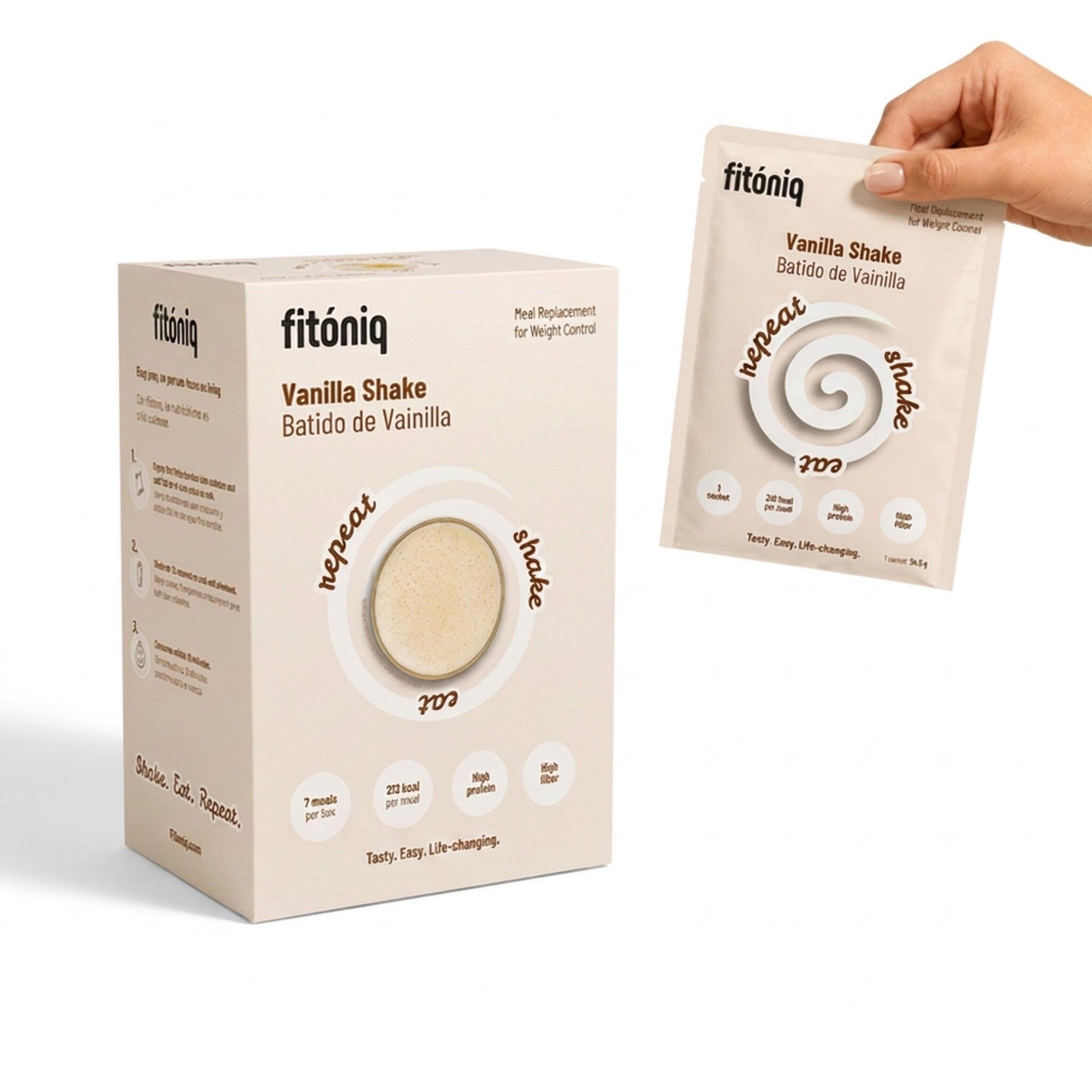 Batido Sabor Vainilla Fitóniq, 7 sobres_0