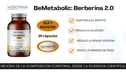 Berberina BeMetabolic WeBotanix 60 cápsulas