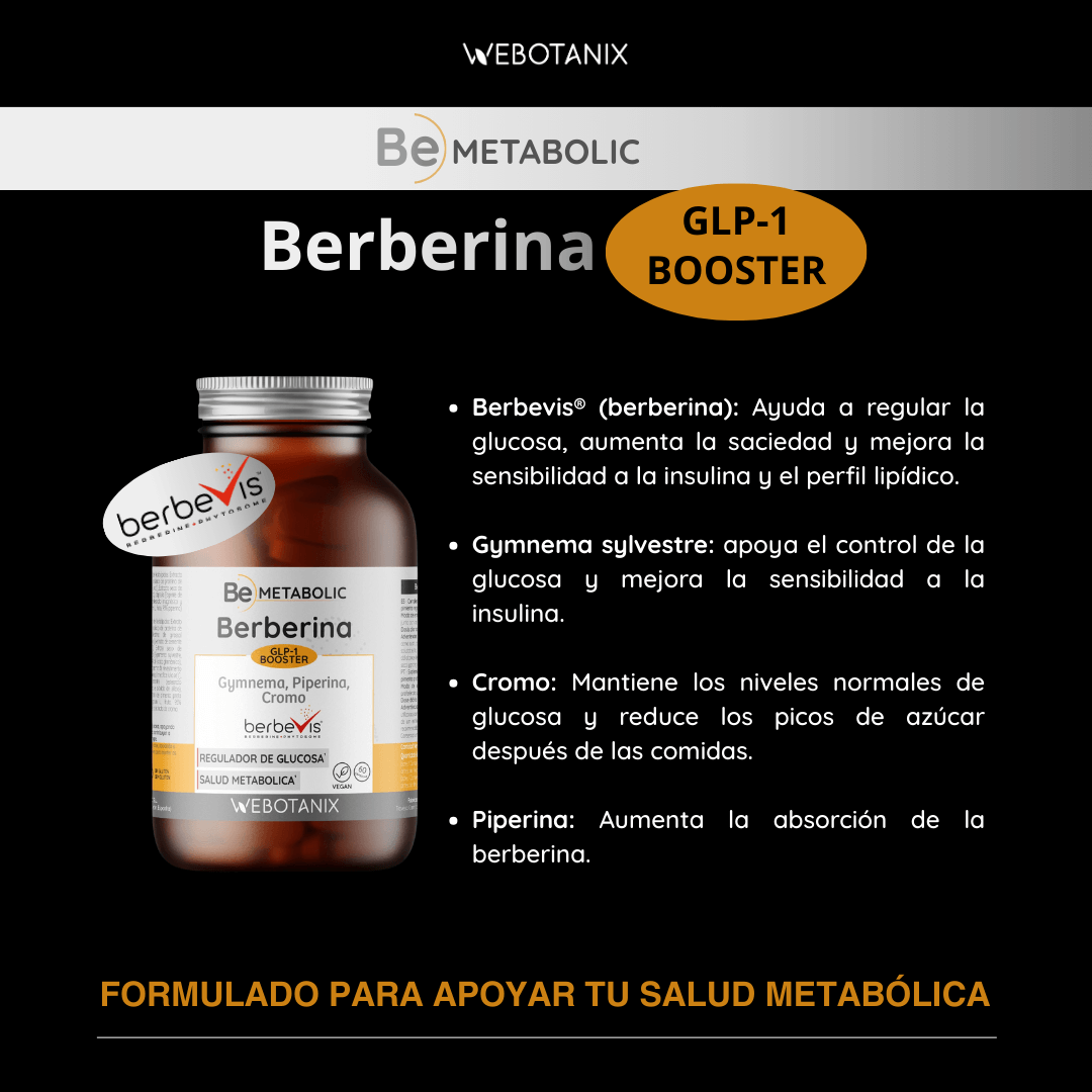 Berberina BeMetabolic WeBotanix 60 cápsulas