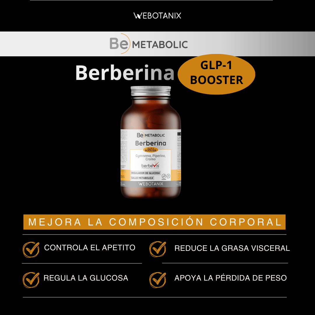 Berberina BeMetabolic WeBotanix 60 cápsulas