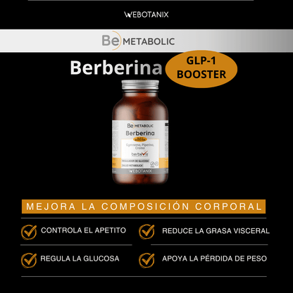 Berberina BeMetabolic WeBotanix 60 cápsulas