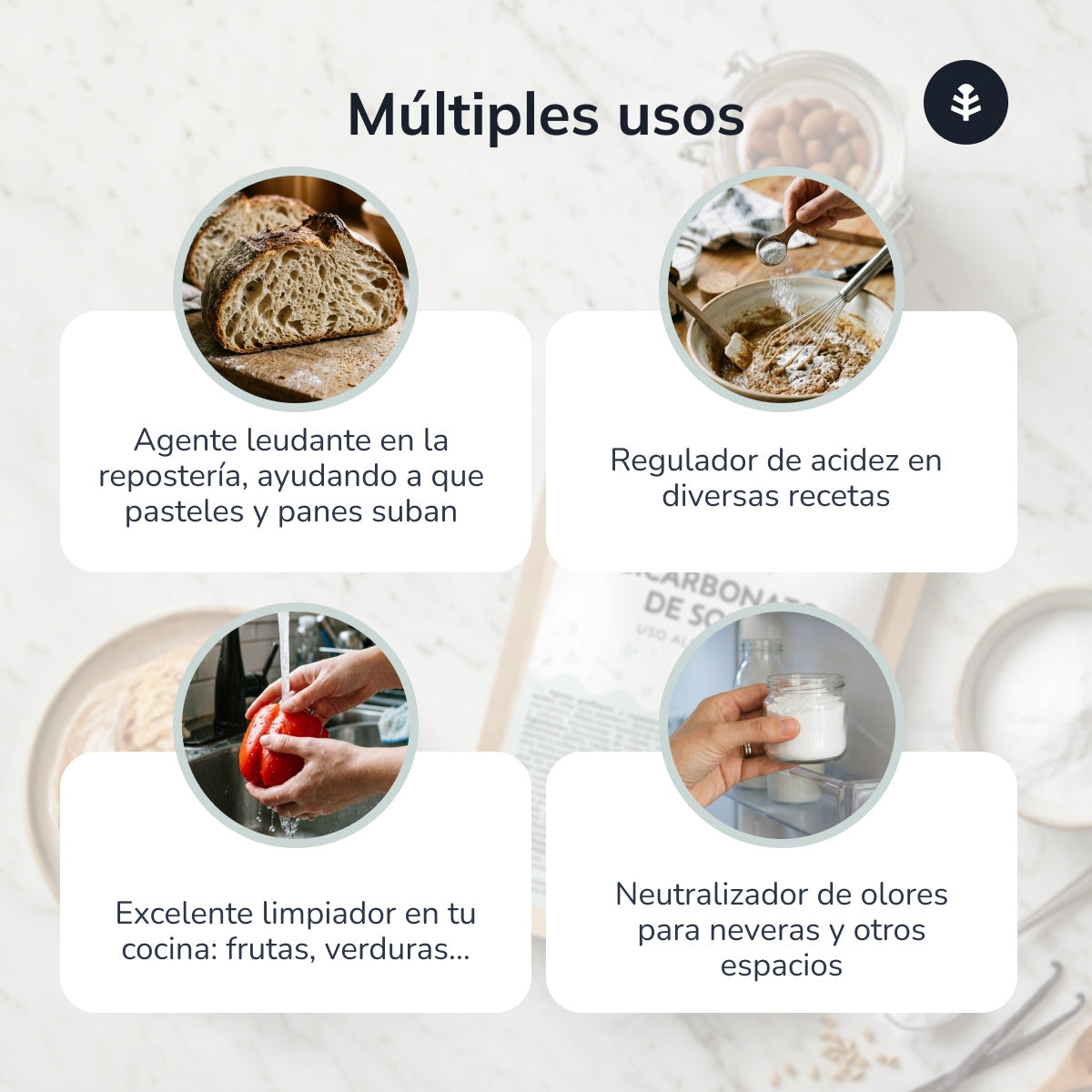 Bicarbonato de sodio alimentario Planeta Huerto 300 gr