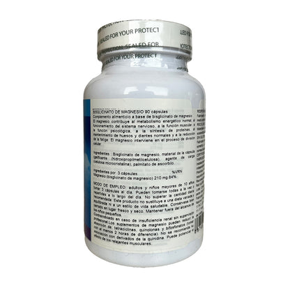 Bisglicinato de Magnesio Nature's Plus 90 cápsulas