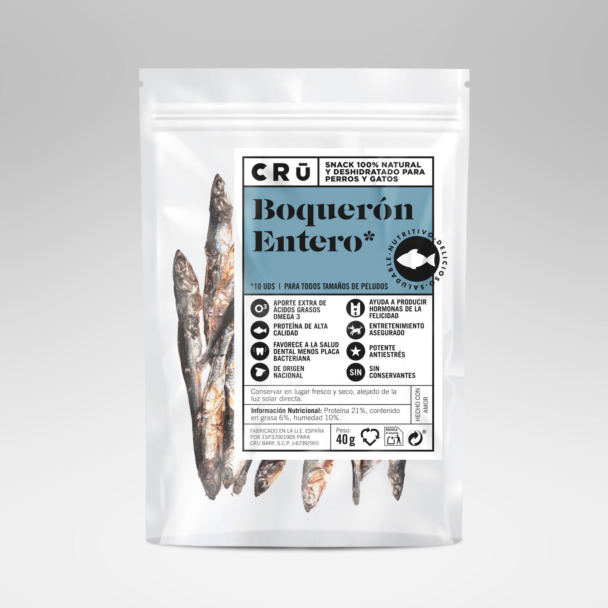 Boquerones Enteros Deshidratados - Snack 100% Natural De Omega 3_0