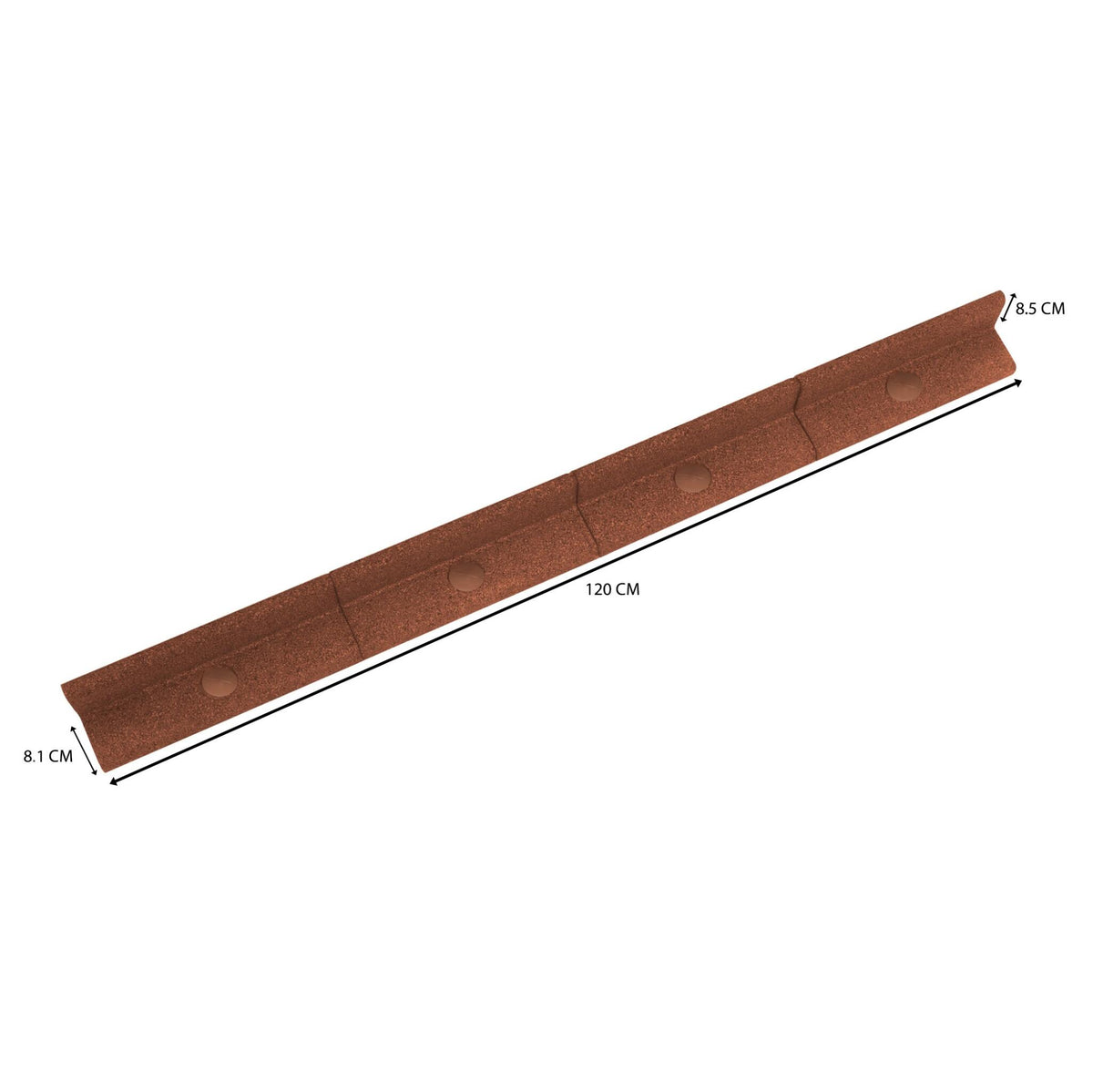 Bordura Flexible Para Jardín 19.2m Con Mazo – Terracota_4