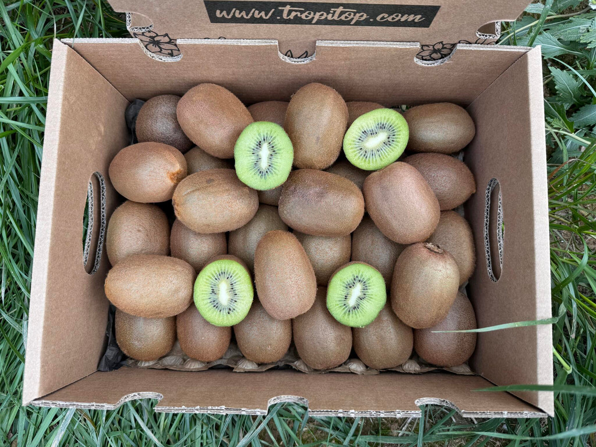 Caja De Kiwis Verde De Temporada Tropitop Caja De 2kg_2