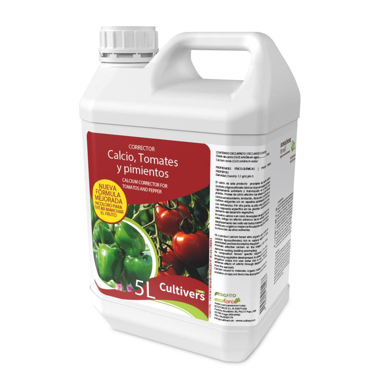 Calcio Tomates, Pimientos Y Hortaliza Líquido Cultivers 1 L_2