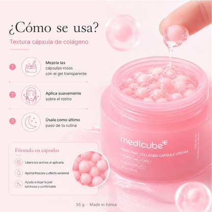 Crema facial PDRN Pink Collagen Capsule Cream Medicube 55 g