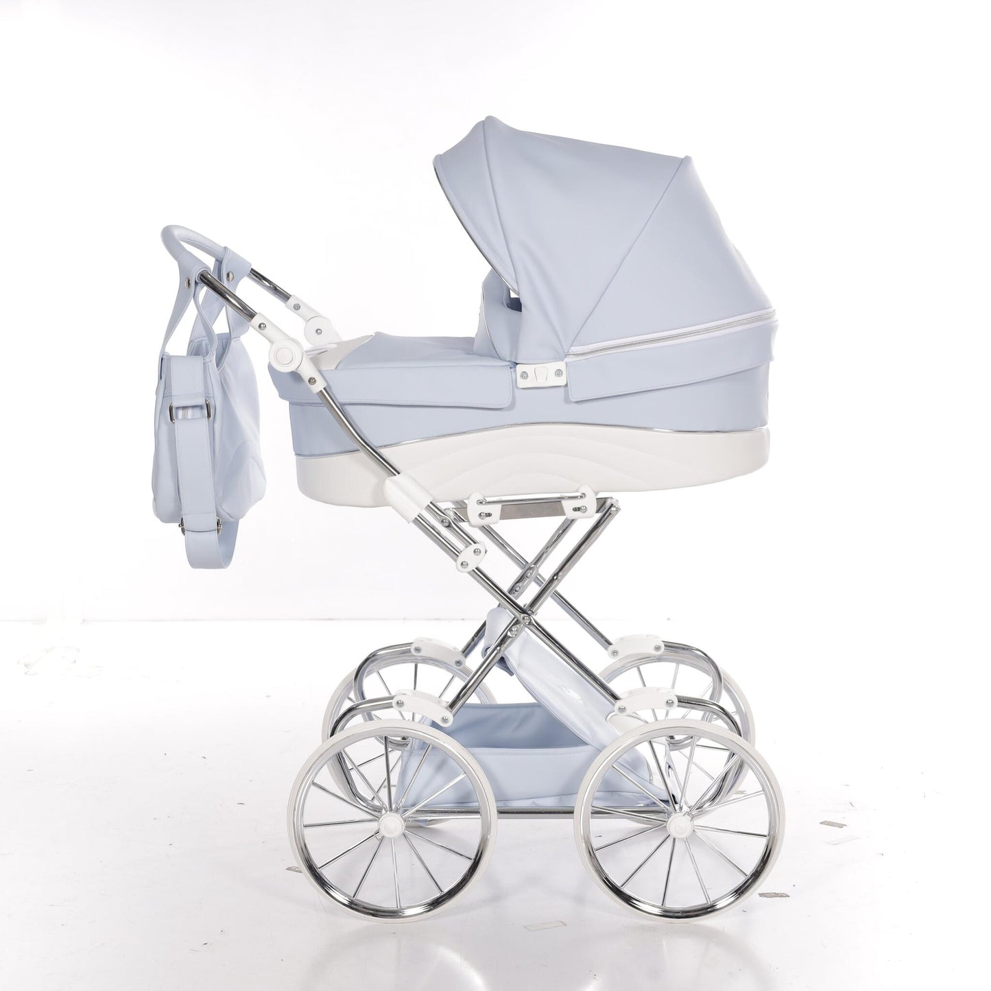 Carro De Muñecas Lulla Maxi Classic Azul_1