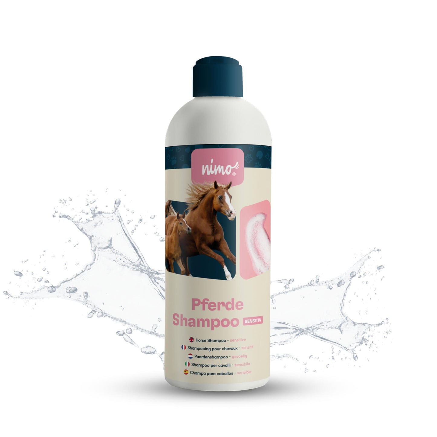 Champú Para Caballos Sensible - Nimo - 500 Ml_0