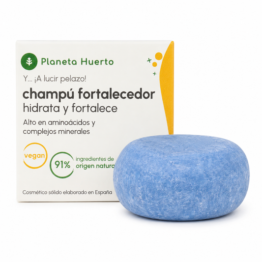 Champú sólido Fortalecedor con Aminoácidos Planeta Huerto 85 g