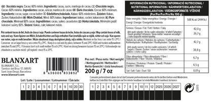 Chocolate Negro 60% para Postres Blanxart 200 g