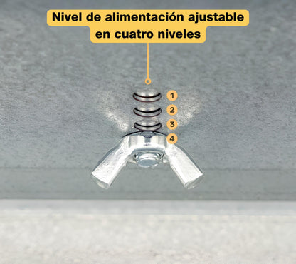 Comedero Para Gallinas Robust® | Tolva Antidesperdicio De Acero Galvanizado Para Exterior | Altura Regulable (12kg)_4