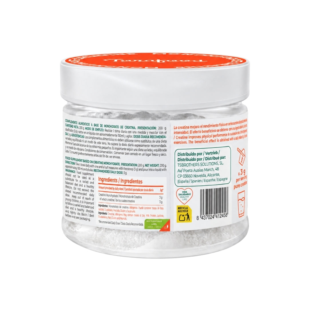 Creatina Monohydrate Neutra Torafood 220 g