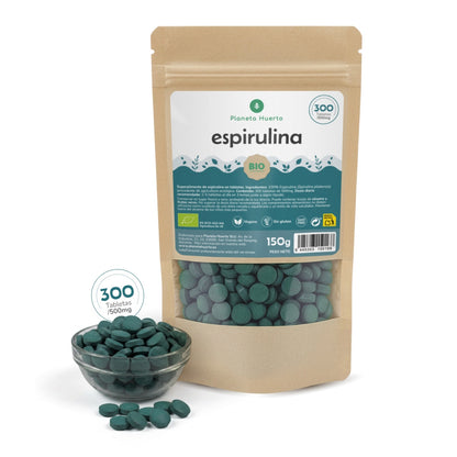 Espirulina 500mg BIO Planeta Huerto 300 tabletas